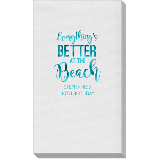 Better at the Beach Linen Like Guest Towels